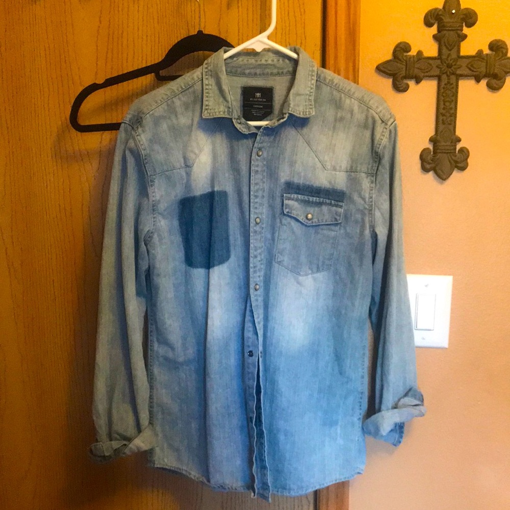 Cotton On oversized denim button down